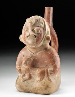 Moche Pottery Bird Shaman Vessel, ex-Museum