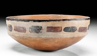 Nazca Polychrome Bowl w/ Banded Motif, ex-Museum