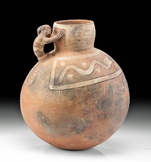 Huari Pottery Vessel w/ Money & Eared Snakes, ex-Museum
