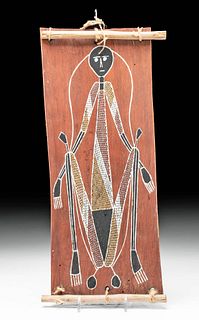 Aboriginal Bark Painting Namarrkon, M. Naborlhborlh