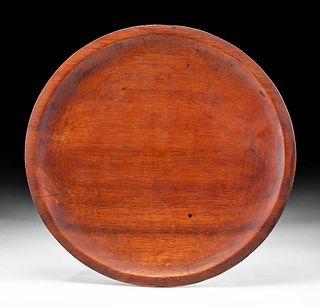 Early 20th C. Hawaiian Koa Wood Platter