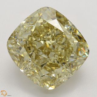 5.04 ct, Natural Fancy Brownish Yellow Even Color, VS1, Cushion cut Diamond (GIA Graded), Appraised Value: $102,800 