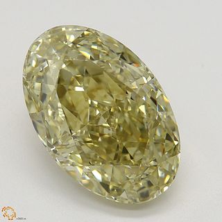 4.36 ct, Natural Fancy Brownish Yellow Even Color, VS1, Oval cut Diamond (GIA Graded), Appraised Value: $68,800 