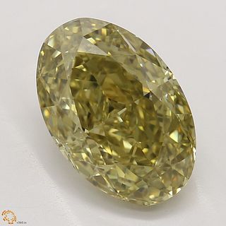 2.22 ct, Natural Fancy Brownish Yellow Even Color, VVS1, Oval cut Diamond (GIA Graded), Appraised Value: $17,800 