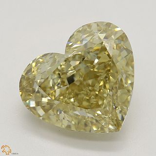 3.02 ct, Natural Fancy Brownish Yellow Even Color, VVS1, Heart cut Diamond (GIA Graded), Appraised Value: $41,900 