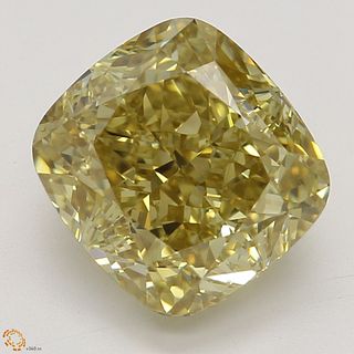 2.37 ct, Natural Fancy Brown Yellow Even Color, VS2, Cushion cut Diamond (GIA Graded), Appraised Value: $18,500 