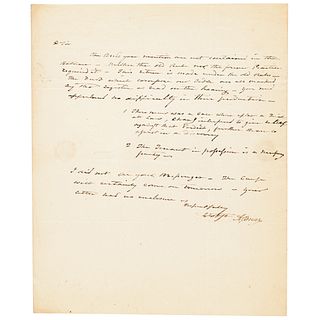 1820 AARON BURR Autograph Letter Signed with Integral Postal Cover by Burr