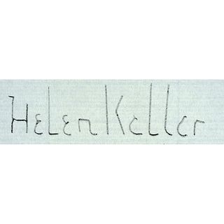 Activist HELEN KELLER 1954 Typed Letter Signed Championed Womens Suffrage
