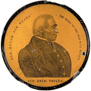 GENERAL ZACHARY TAYLOR - Historic Bust Portrait Snuffbox