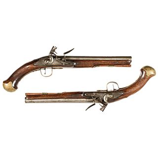 c. 1750s Brace of  Period British Military Style Flintlock Pistols by RICHARDS