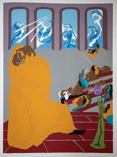 Jacob Lawrence  - And God brought forth the firmament