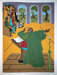 Jacob Lawrence  - And God said "Let the earth bring