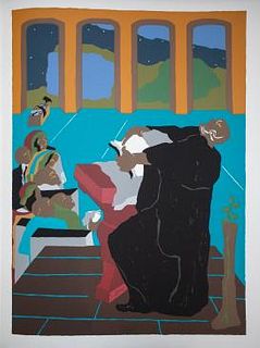 Jacob Lawrence  - And God created the day and the night