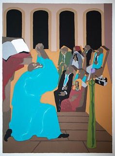 Jacob Lawrence  - In the beginning all was void.