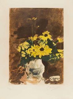 Georges Braque (After) - Vase de Fleurs Jaunes