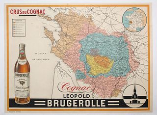 Vintage Car Poster - Crus du Cognac
