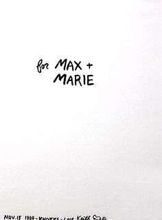 Keith Haring "For Max + Marie"