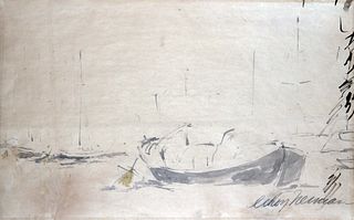 Leroy Neiman - Ships in Harbor