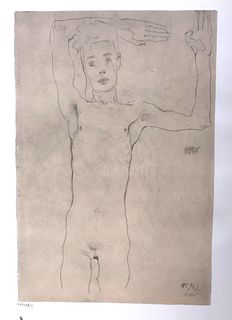 Egon Schiele (After) -  Autoritratto