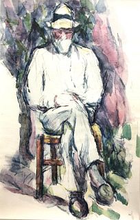 Paul Cezanne (After) - Portrait de Vallier