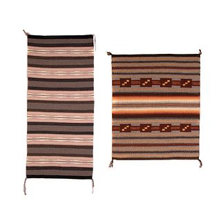 Diné [Navajo], Group of Two Wide Ruins Textiles