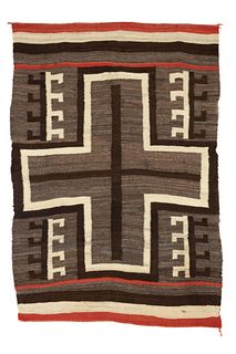 Diné [Navajo], Transitional Cross Textile, ca. 1900
