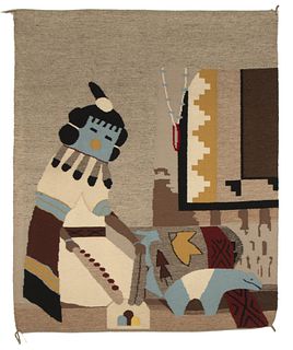 Diné [Navajo], Arnold Begay, Pictorial Kachina Textile, ca. 2005