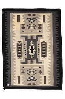 Diné [Navajo], Pictorial Storm Pattern Textile, ca. 1970