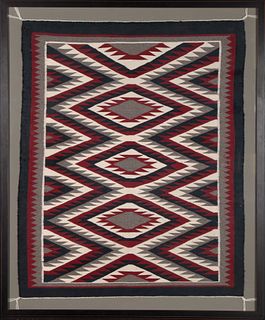 Diné [Navajo], Crystal Textile, ca. 1980