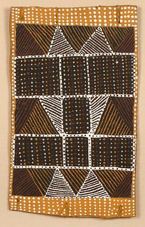 Australia, Bathurst Island, Tiwi Clan, Aboriginal Bark Painting