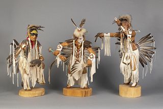 C. Jim and Sal Nez, Group of Three Plains Dancers