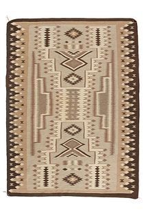 Diné [Navajo], Alice Bahe, Storm Pattern Textile, ca. 2002