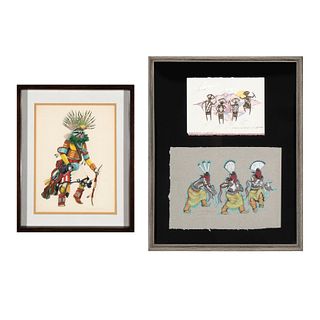 Pueblo, Group of Two Works on Paper