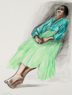 R. C. Gorman, Untitled (Sleeping Woman), 1969