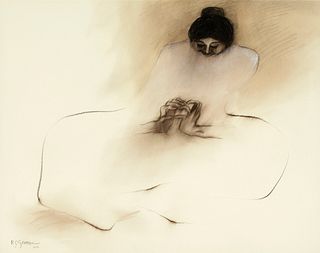 R. C. Gorman, Untitled (Seated Woman), 1977