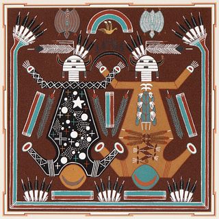Diné [Navajo], Rosabelle Ben, Mother Earth, Father Sky, ca. 1980