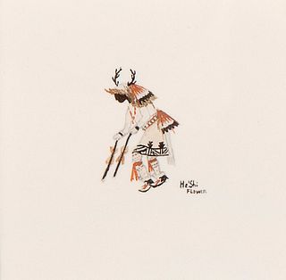 Diane Calabaza [He'Shi Flower], Untitled (Deer Dancer)