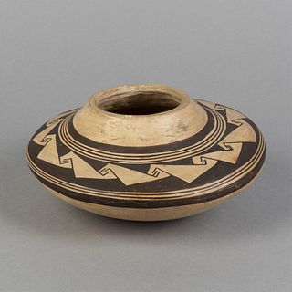 Hopi, Possibly Nampeyo, Black on Cream Bowl, ca. 1900