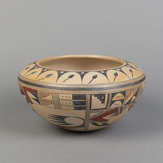 Hopi, Rondina Huma, Polychrome Jar with Tadpoles