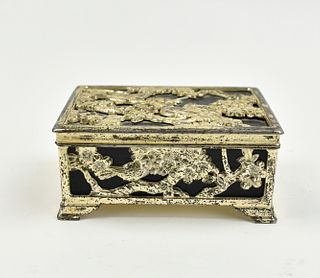Chinese Silver Wood Box, ROC Period