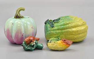 Group of 4 Chinese Porcelain Fruit,19/20th C.