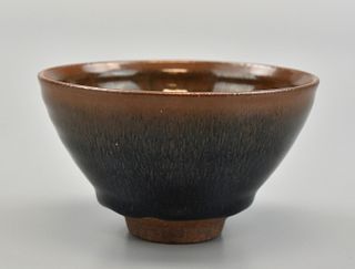 Chinese Jian Ware Hare's Fur Tea Bowl, Song D.
