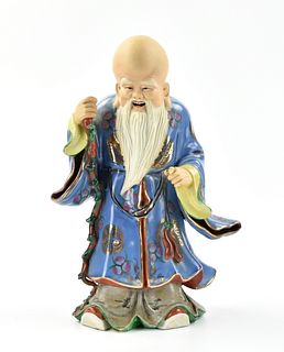 Chinese Famille Rose Figure of "Shouxing", ROC P.