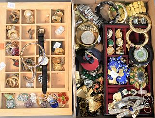 Two Box Lots of Costume Jewelry