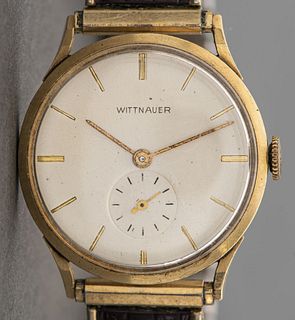 Vintage WITTNAUER 14K Yellow Gold Wristwatch