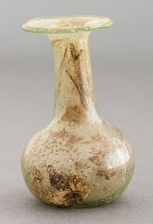 Ancient Roman Glass Unguentarium Bottle