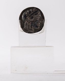 Ancient Greek Athenian "Owl" Tetradrachm Coin