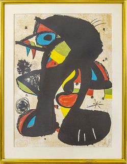 Joan Miro "Incivisa" Lithograph on Paper, 1980