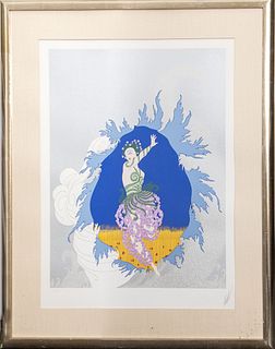 Erte "The Coming of Spring" Serigraph In Colors