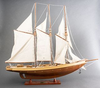 Model of the Schooner Yacht Atlantic